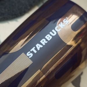 Starbucks collector mug gold and purple mermaid